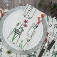 thumbnail image 5 of Saro Lifestyle Flowers & Vases Table Napkin (Set of 4), 5 of 5
