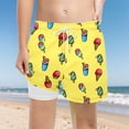 thumbnail image 3 of Stretch Quick Dry Boys Swimming Shorts Functional Compression Liner Anti-chafe Comfortable Kids Beach Swim Bottoms, 3 of 4