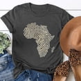 thumbnail image 4 of ZZwxWA Womens Tops Black History Month Printed Short Sleeved T-shirt Top Short-sleeved Round Neck Top/Shirt, 4 of 4