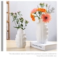 thumbnail image 2 of FRCOLOR  Ceramic Vase Living Style Flower Container Pot Decorations White, 2 of 8