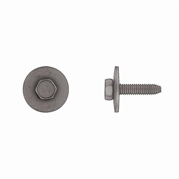 Class 9.8, M6 Structural Bolt, Black Phosphate Steel, 25 mm L, 50 PK 5690PK