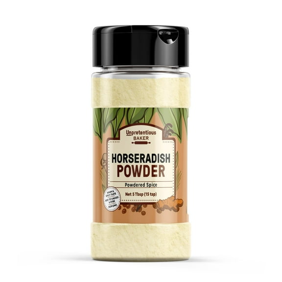 Unpretentious Horseradish Powder, 5 Tbsp, Spicy Root Powder, Sharp & Strong Taste, Non GMO