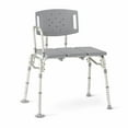 thumbnail image 5 of Medline Bariatric Shower and Bathtub Chair Transfer Bench, Sturdy, 500 lb Weight Capacity, Aluminum, Gray, 5 of 5
