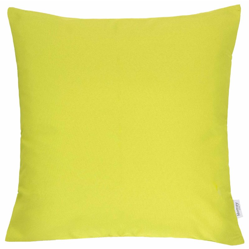 Homey Cozy June 20" Classic Solid Fabric Outdoor Pillow in Lime Green