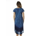 thumbnail image 3 of Riviera Sun Rayon Crepe Batik Marble Short Sleeve Umbrella Dress, 3 of 3
