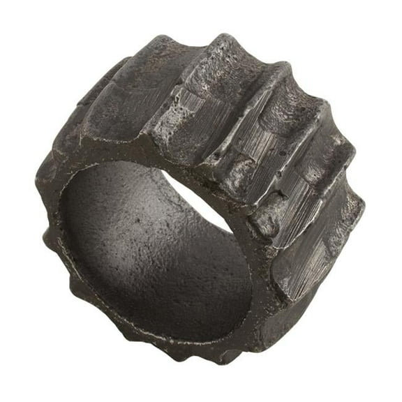 Saro Lifestyle Ribbed Napkin Ring (Set of 4)