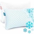 thumbnail image 1 of Virtu Juego de 2 Almohadas Queen con Temperatura, Almohadas de Cama de Memory Foam Suave Regulables y Ajustables con Efecto Refrescante, Juego de 2 Almohadas Tamaño Queen, 20" X 30", 1 of 11