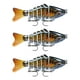 thumbnail image 2 of Soidarity Paquete de 3 señuelos de pesca de plástico de agua salada cebo falso atracción al aire libre Swimbaits artificiales Crankbait accesorio 10cm Pescar Tipo 5 Soidarity OD023723-05, 2 of 6