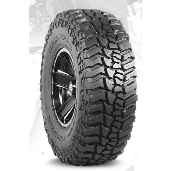 Mickey Thompson Tires Tire 247874 Baja Boss; LT305 x 65R17; Mud Terrain Light Truck & SUV; Steel Belted; Radial; Black Sidewall; Tubeless; Hard Asymmetrical Tread Design; 3 Ply Sidewall