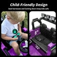 thumbnail image 4 of Outfunny 24V Kids Ride on Toy, Ride on Truck Electric Car for Kids with Remote Control, Bluetooth, Purple, 4 of 9
