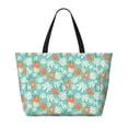 thumbnail image 2 of Disketp Cute Sloth on Floral Tree Bolsa de Playa de Gran Capacidad, Bolso Impermeable y a Prueba de Arena para Mujer, Ideal para Playa, Piscina y Natación, 2 of 7