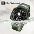 thumbnail image 5 of SKMEI Digital Watch Men, Mens Digital Sports Watch LED Screen Military Waterproof Wrist Watches for Men Casual Stopwatch Alarm Countdown Army Watch, 5 of 14