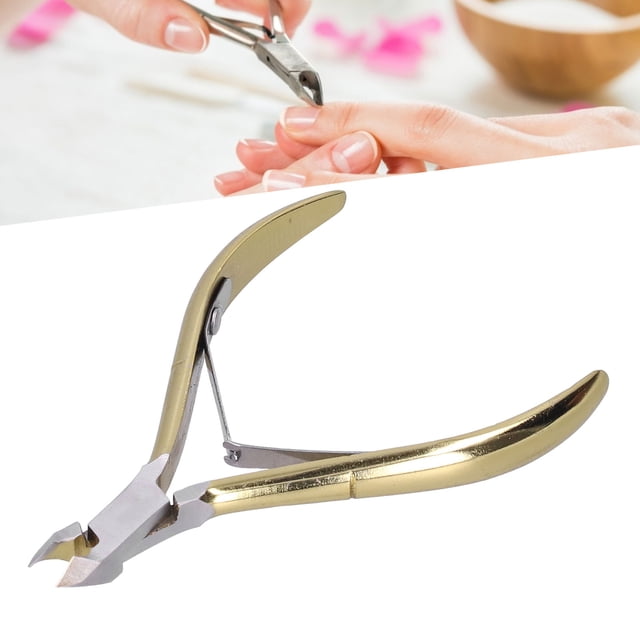 Pinza para Cutículas, Herramienta Afilada de Eliminación de Piel Muerta de Acero Al Carbono Para Unas Gruesas y Callos Con Cubierta Protectora de Diseño Ergonímico