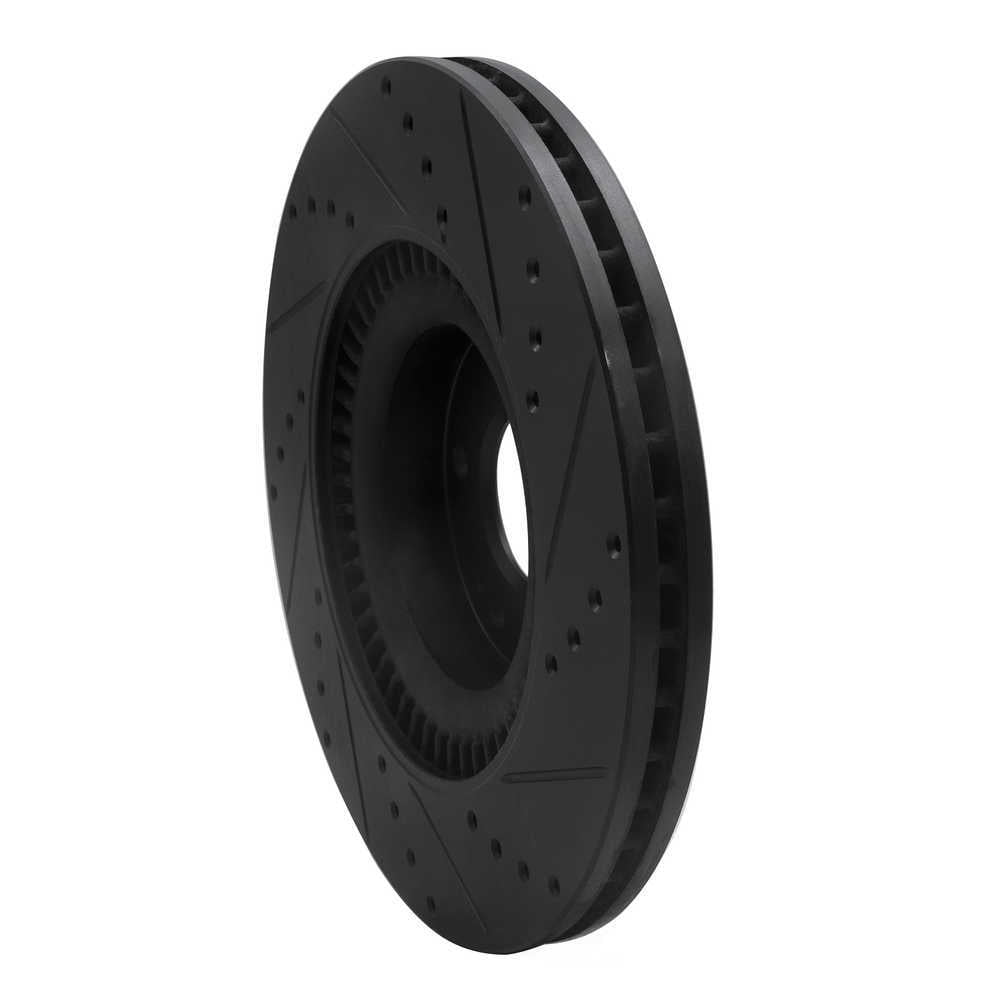 Dynamic Friction Company 633-03036L DFC Brake Rotor - Drilled And Slotted - Black