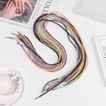thumbnail image 5 of 1PC DIY Fashion Cross Braiding Strap Accessories Sneakers Laces Rhinestone ShoeLaces Diamond Shoe Laces Bright Strings PINK 160CM, 5 of 8