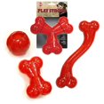 thumbnail image 2 of CHOK Play Strong Rubber Ball Dog Toy - Red 2.5 Diameter, 2 of 5