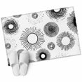 thumbnail image 6 of Geometric Black Bathroom Rug Washable 2x3 Entryway Rug Non Slip Abstract Grey White Boho Circle Dot Front Door Mat Low Pile Indoor Doormat Throw Floor Carpet for Kitchen Bedroom Entrance, 6 of 8