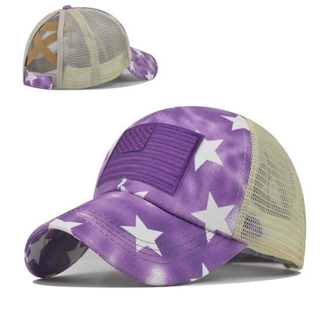 Embroidery Solid Color Duck Hat Trend Personality Outdoor Print Breathable Mesh Hat Baseball Caps hats for men Purple