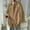 Coffee, variant on Men's Oversized Corduroy Button Down Shirts Loose Long Sleeve Lapel Collared Casual Cardigan Tops Solid Long Shirts with Pocket Black 10