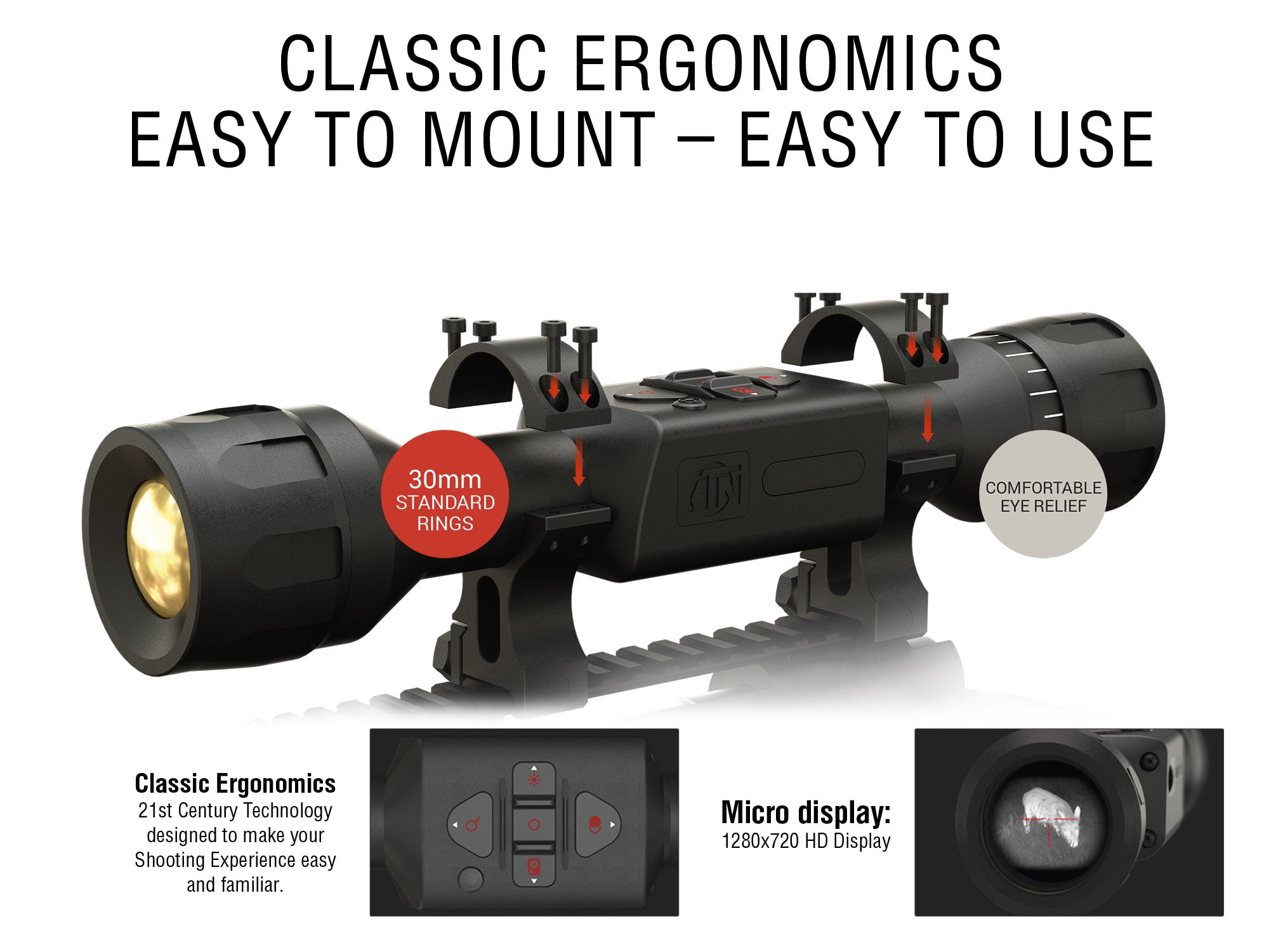 ATN Thor LTV 2-6x, 256x192 Thermal Scope Free Gift Thermal Target + SD card