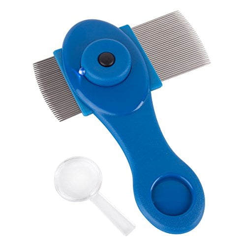 Ezy Dose Kids Lighted Lice Comb | Effective for Head Lice, Eggs and Nit Removal | Best for Any Type of Hair | Safe for Baby, Kids and Adults
