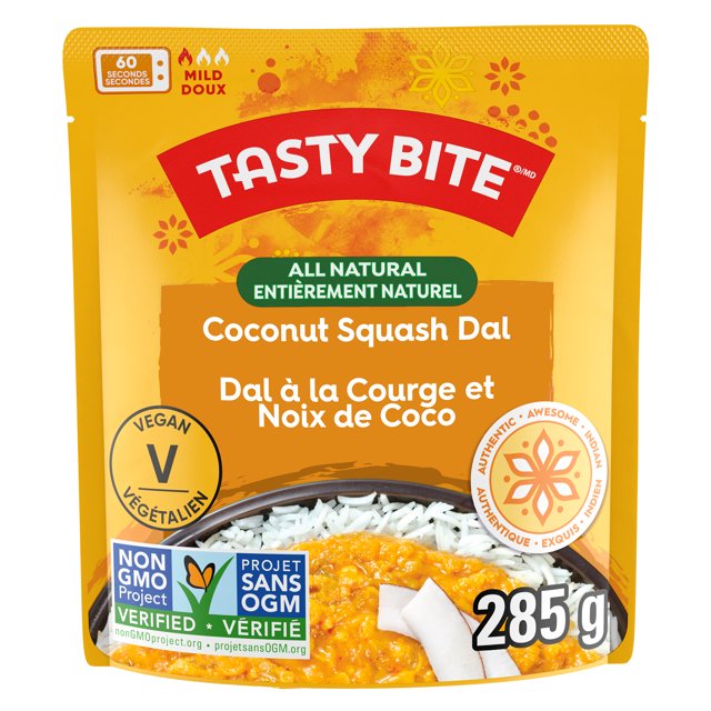 TASTY BITE Coconut Squash Dal All Natural Indian Entree, 285G