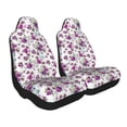 thumbnail image 2 of Honeii Violets Flowers for Car Seat Covers Full Set, Seat Covers for Cars, Car Seat Protector Waterproof, Leather Car Seat Cushion-1, 2 of 9