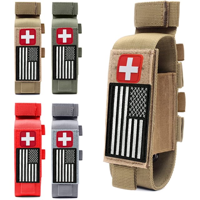 Molle Tactical TQ Tourniquet & Trauma Medical Shear Pouch