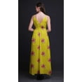 thumbnail image 5 of Bimba Floral Ladies Printed Resort Maxi DrawstringÂ&nbsp;DressÂ&nbsp;Spaghetti Strap Beach Wear-Large, 5 of 6