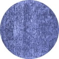thumbnail image 1 of Ahgly Company Machine Washable Indoor Round Persian Blue Traditional Area Rugs, 8' Round, 1 of 4