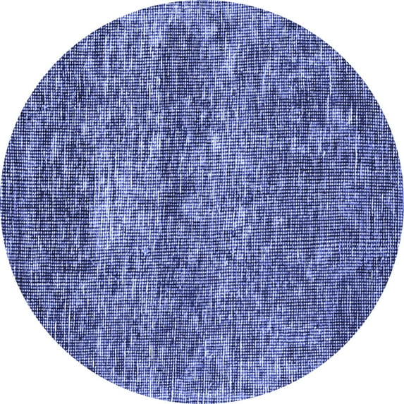 Ahgly Company Machine Washable Indoor Round Persian Blue Traditional Area Rugs, 8' Round