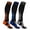Gray/Orange/Blue, variant on XTF High-Intensity Run+ Sports Knee-High Compression Socks (3-Pairs or 6-Pairs)