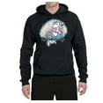 thumbnail image 2 of Wild Bobby, Mermazing Mermicorn Cute Gift Women Girls, Streetwear, Unisex Graphic Hoodie Sweatshirt, Black, Small, 2 of 3