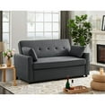 thumbnail image 2 of Devion Furniture Fabric Loveseat Pull out Sofa Bed in Gray, 2 of 7