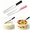 Black, variant on Stainless Steel Angled Icing Spatula, Cake Cream Spreader with Measurement Marks, Right Angle Scraper for Baking 8 Inch Red
