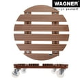thumbnail image 5 of Wagner design yourself 20" Terra Cotta Wood Plastic Composite Round Plant Caddy, 5 of 6