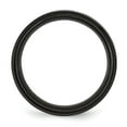thumbnail image 4 of Auriga Fine Jewelry Titanium Black IP-plated Striped 8mm Band for Men Size 9, 4 of 6