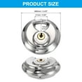thumbnail image 2 of Round Disc Lock 2-2/5", Heavy Duty Stainless Steel Rustproof Keyed Alike Discus Padlock Waterproof Storage Unit Locks with 2 Keys for Outdoors Garages Fence Sheds, Silver, 2 of 6