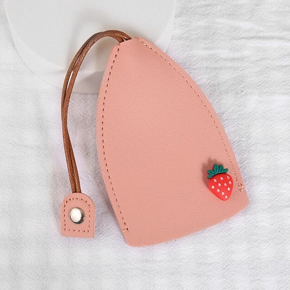 Creative Pull-Out Key Case Cover Leather Large-Capacity Key Sleeve Keychain Bag Female Car Keychain Cover Organizer Pouch