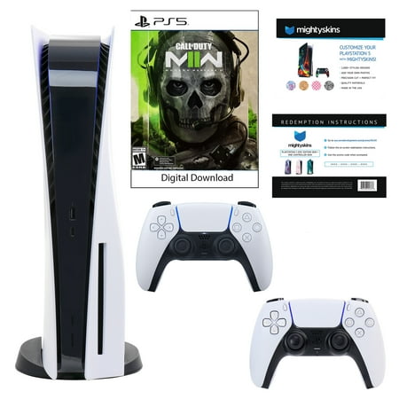 Sony PlayStation 5 Core Console with Call of Duty: Modern Warfare II with Voucher and DualSense Controller in White