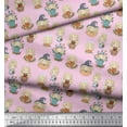 thumbnail image 3 of Soimoi polyester Crepe Fabric Cute Girl Kids Print Fabric by the Yard 52 Inch Wide, 3 of 3