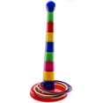 thumbnail image 2 of 18 Inch Brightly Colorful Quoits Ring Toss Game Set For Kids, 2 of 6