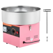 KFFKFF Commercial Cotton Candy Machine, 1000W Electric Floss Maker with 15-inch Stainless Steel Bowl and Sugar Scoop, Suitable for Hard Candy, Perfect for Home, Kids' Birthdays, and Family Gatherings