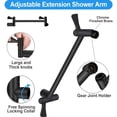 thumbnail image 3 of 8"/10"/12" Shower Head, High Pressure Rainfall Shower Head/Handheld Showerhead Combo Featuring an 11" Extension Arm, Shower Head with Holder/Hose for Shower Use Only, 3 of 11