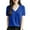 Blue, variant on Cute Sweater Women Solid Basic Casual Short Sleeve V Neck Slim Knitted Business Casual 2025 Fall Outfits