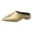 Gold, variant on Women's Pointed Toe Slides Korean Style Flat Sole Slingback Heeled Sandals Spring Summer Outdoor Casual Slippers with Elastic Band Comfort Fit