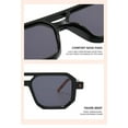 thumbnail image 2 of Retro Fashion Square Frame Sunglasses For Men Women Blue Light Blocking Shades UV400 Sun Glasses Vintage Decorative Sun Glasses ﻿,yellow, 2 of 6