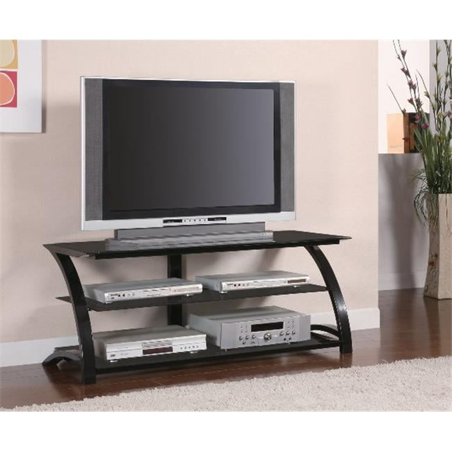 Coaster 700664 TV Stands Contemporary Metal and Glass Media Console