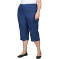 thumbnail image 4 of Alfred Dunner Womens Plus Relaxed Fit Denim Capri, 4 of 5