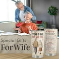 thumbnail image 4 of Gifts for Wife, Wife Gifts, Romatic Valentines day gifts for Her, Christmas gifts for wife, Old Couple You & Me We Got This, Stainless Steel Tumbler 20oz I Love You Her, Anniversary Presents, 4 of 6